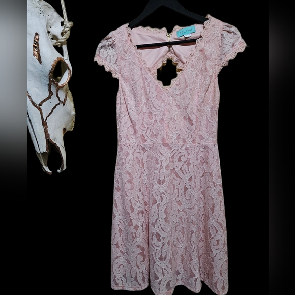 2 blush colored cute dress bundle - Picture 2 of 4